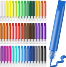 48Piece Suncatcher Paint Pens Stained Glass Paint Pigment Window Art Pens New