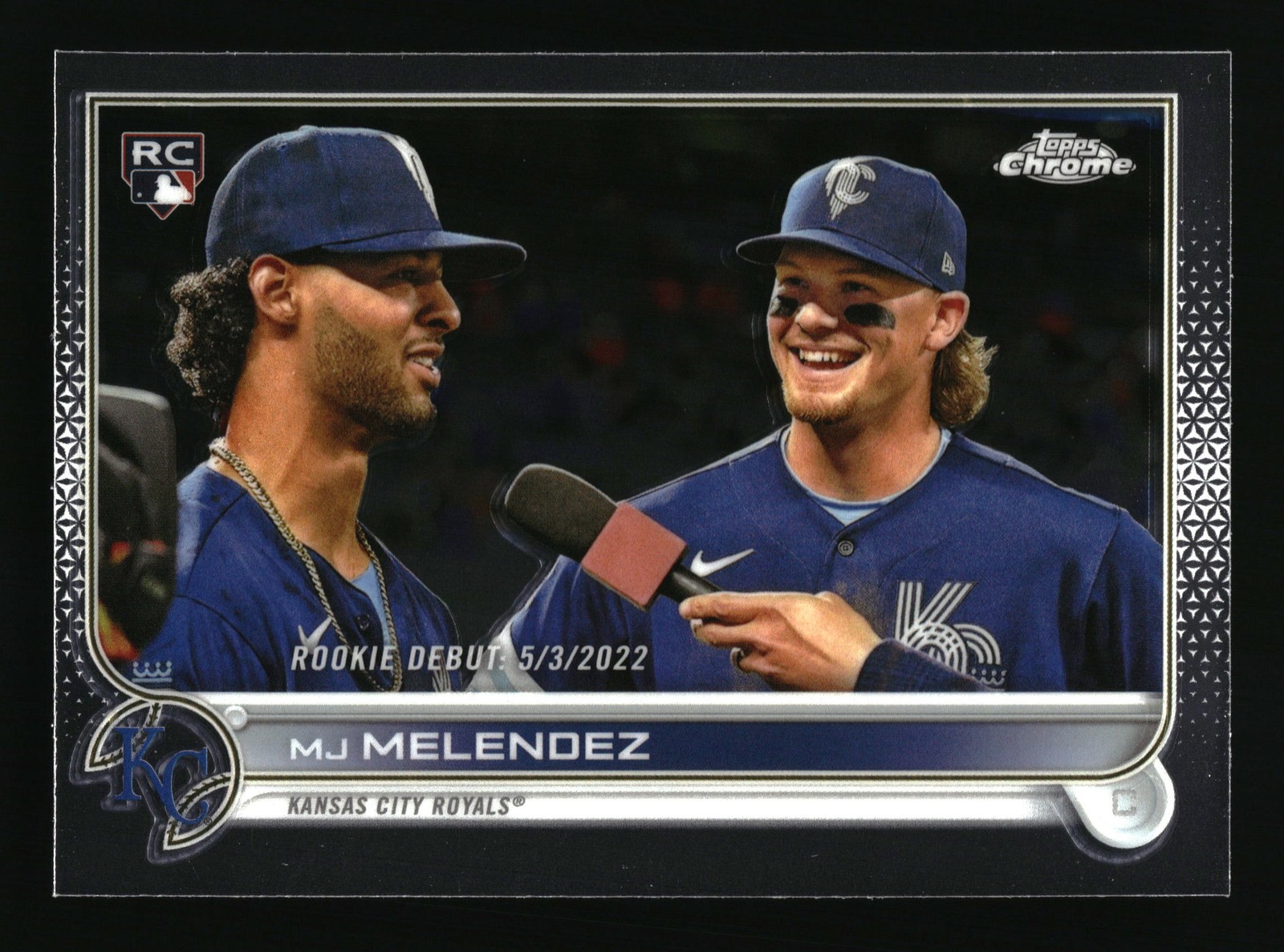 2022 Topps Chrome Update Rookie Debut MJ Melendez #USC84 Kansas City Royals RC