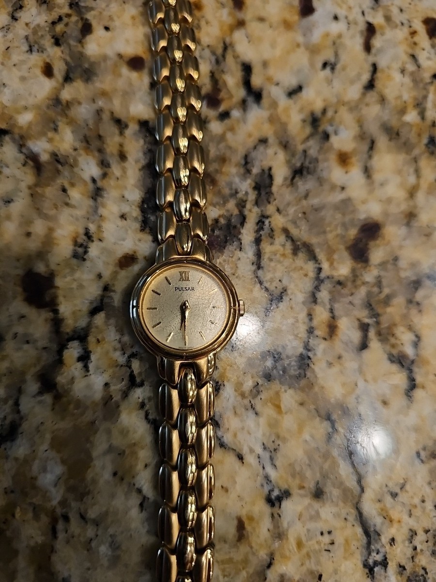Save Our Soul(中古品) Vintage Pulsar Watch Women Gold Tone St Steel Water Resistant V810