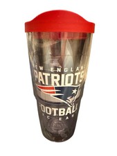 NEW ENGLAND PATRIOTS Tervis Tumbler 24 oz w/ Lid Lifetime Guarantee NFL AFC East