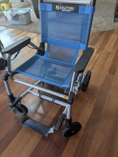 Journey Zoomer Electric Power Wheelchair Blue, Foldable Lightweight Joystick