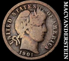 1901-O Silver Barber Dime - Scarce  Semi-key  Better Date  No Reserve  #K1327