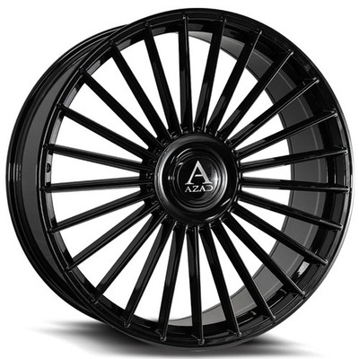 Azad Wheels AZ25 - Floating Cap 26x10 Gloss Black (4pcs) A1