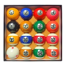 2-1/4" Pool Balls Billiard Set - 16 Resin Balls, Regulation Size  Weight, Co...