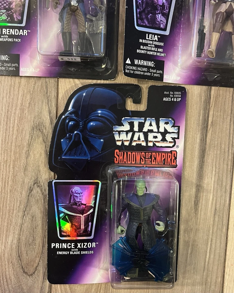 批量 3 件 1996 年 星球大战 帝国阴影 公仔 Dash Render Leia Xizor 全新 — 第 4/4 张图片