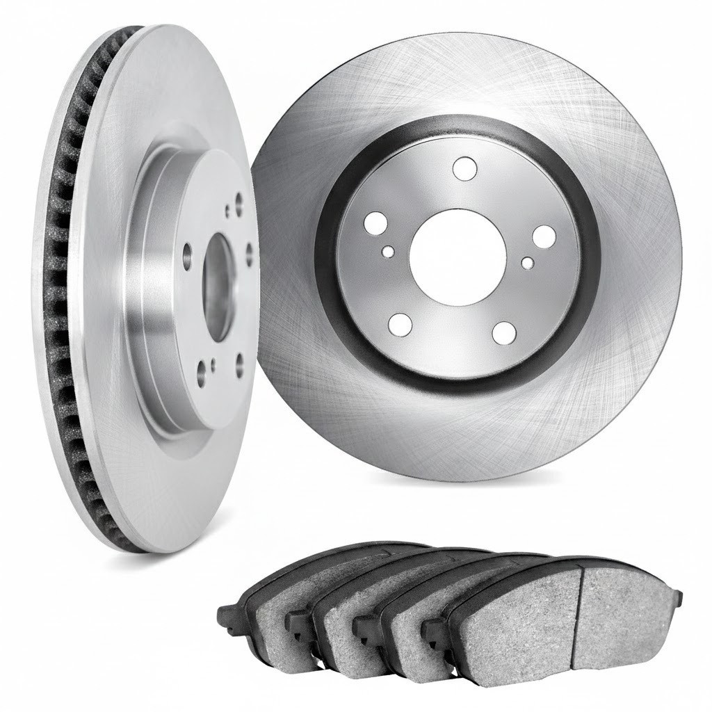 For Maserati Ghibli 2014-2016 Brake Set | Rear | Cast Iron Rotor Solid | 8 Lugs
