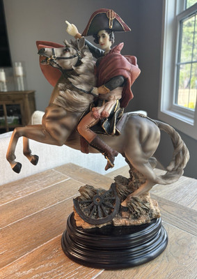 VTG Large Napoleon Statue | Very Heavy | 16in Tall x 12in Wide