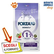 Forza10 Chien Monodiet Mini Adult Sensistive Peau Poisson Nourriture Sec 1,5 KG