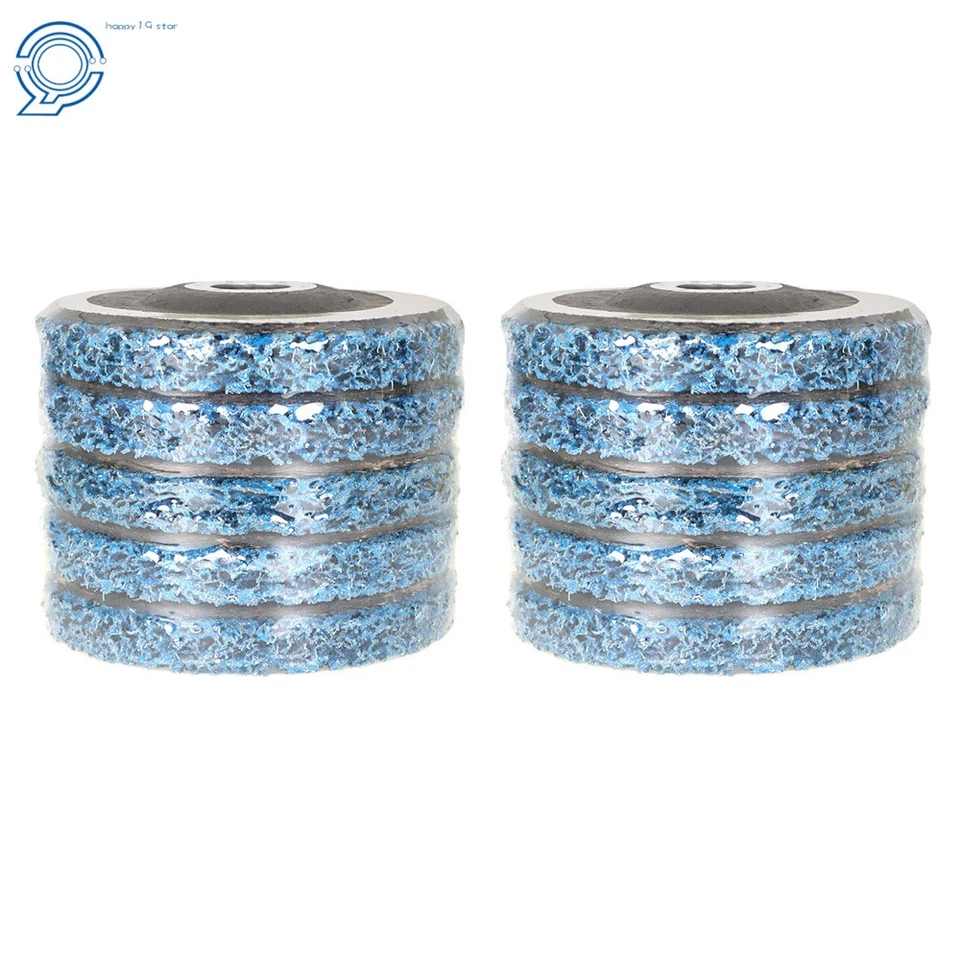 10 x 4,5''x7/8" tira de polietileno rueda pintura eliminación de óxido limpio para amoladora angular Foto 3 de 4