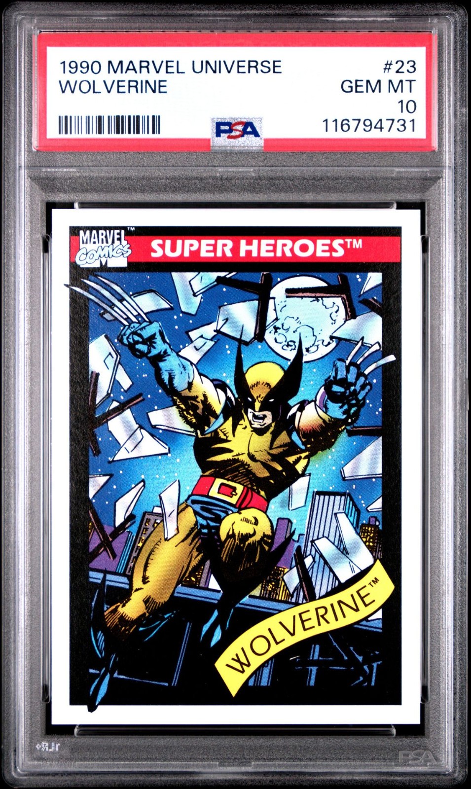 1990 Marvel Universe Wolverine #23 PSA 10 GEM MINT X-Men Marvel