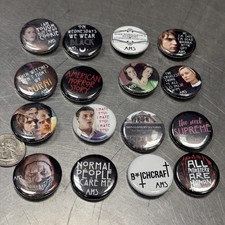12 Horror Movie 1.5&rdquo; Pinback Button Lot: American horror Story Fx Show New