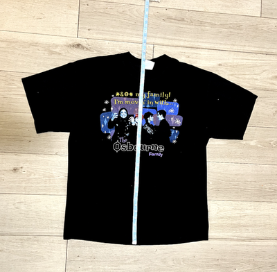 【00's VINTAGE】Osbournes Family T-SHIRT Vtg the Osbourne Family shirt XL tv Promo Ozzy Black Sabbath Y2K