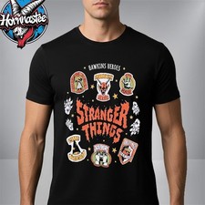 Stranger Things Hawkins Heroes Badge Icons Unisex T-Shirt Sweatshirt