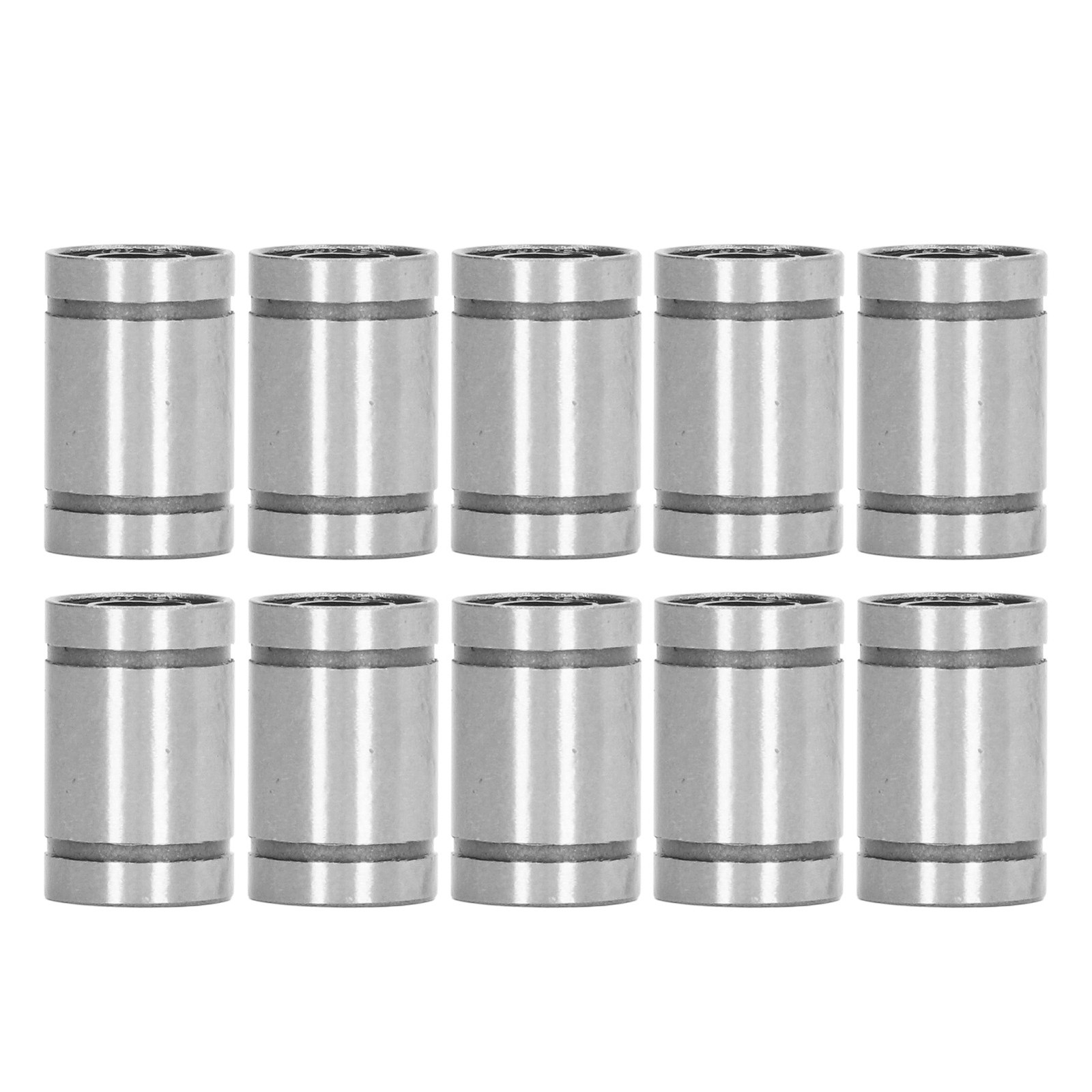 10Pcs Linear Motion Bearing Alloy Steel 6mm ID 12mm OD 19mm Length LM6UU For TJ