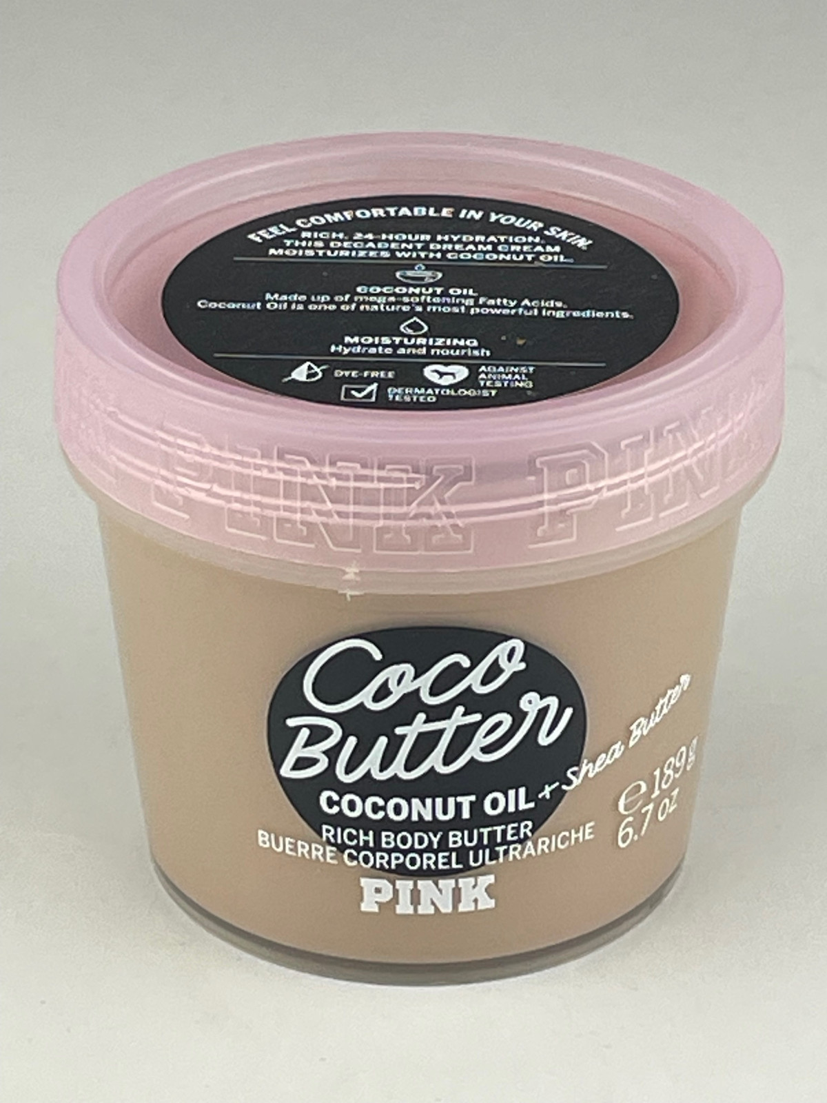 VICTORIA'S SECRET PINK COCO BUTTER RICH BODY SHEA BUTTER CREAM 6.7 oz NEW