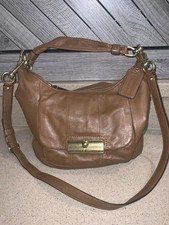 Coach Kristin borsa hobo in pelle marrone