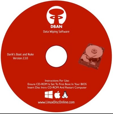 Hard Drive Wipe Erase Format Destroy Data Clean PC Disk Eraser Cleaner NEW 2024