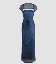 Cider Paisley Pattern Mesh Maxi Dress SzM BNWT