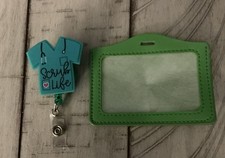 Scrub Life Medical, Nurse , Therapist, Dr, Badge Reel With Matching ID Holder