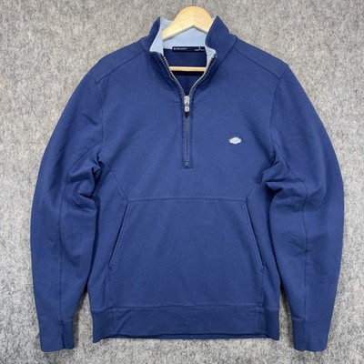 Dooks Golf B Draddy 1/2 Zip Pullover Sweater Men's Small Blue Golf Ireland