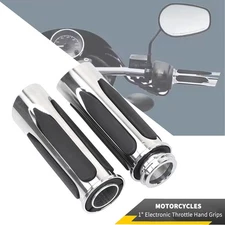 1" Electronic Throttle Hand Grips For Harley Touring Electra Tri Glide Softail