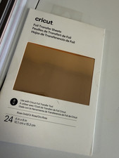 CRICUT Foil Transfer Sheets 10.1cm x 15.2cm  4" x 6" 24 Sheets  GOLD