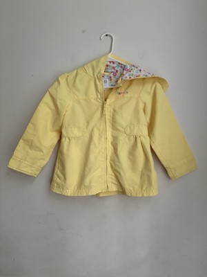 CARTERS TODDLER RAIN JACKET SIZE L YELLOW 