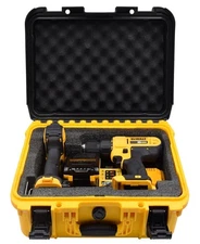 Storage Case for Dewalt Drill & Impact Driver, Hard Case with Custom Foam...