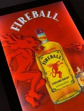 🌟 NIB Fireball Whiskey Cinnamon Sazerac LED Beer Bar Sign Light