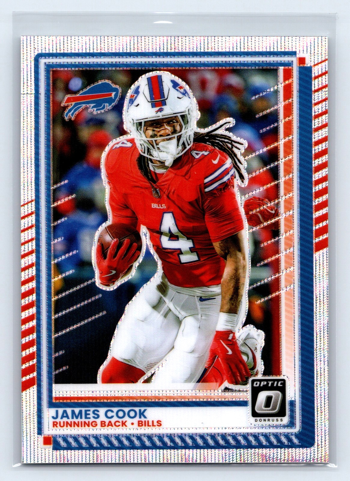 James Cook Premium Wave Prizm /300 • 2025 Donruss Optic• Bills #138