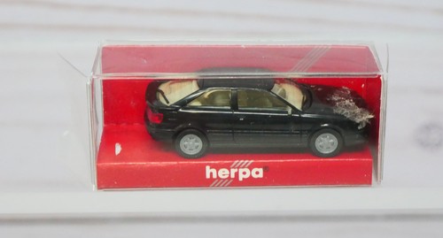 Herpa 021081, Audi 90 cupé 2 puertas, negro, escala 1/87 HO | Condition: New