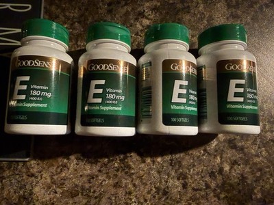 Good Sense Vitamin E 400 IU 100 Softgels Lot Of 4 Exp 9/26