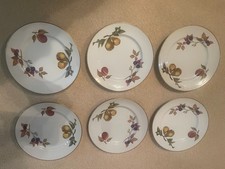 (6) Evesham Royal Worchester England Porcelai...