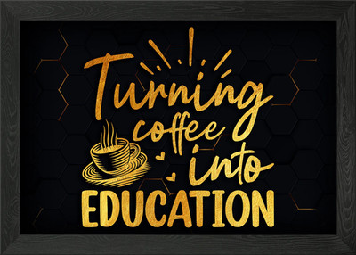 Turning coffee Gerahmtes Wandbild Poster Leinwanddruck Bild