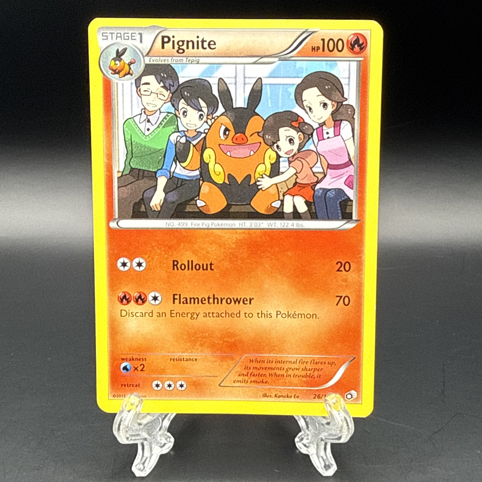 Pignite 26/113 Uncommon Legendary Treasures Pokemon LP
