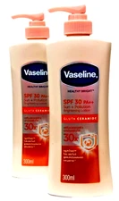 Vaseline Gluta Ceramide Body Lotion SPF 30 Healthy Bright UV Protection 300ml ×2