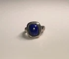 Vintage 925 Sterling Lapis Lazuli Ring / Size 7.25