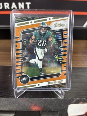 2024 Panini Absolute - Saquon Barkley #85 Orange Mosaic /299