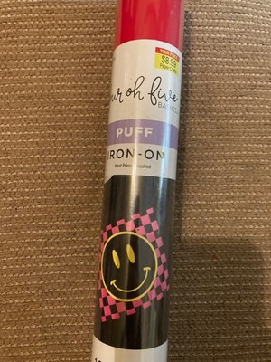 puff vinyl four oh five iron on new
