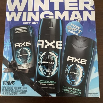 AXE Winter Wingman Gift Set Body Wash Deodorant Spray Antiperspirant APOLLO New