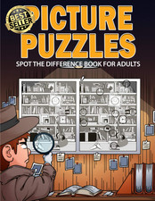 Picture Puzzles: Spot the Difference Book for Adults | Paperback | by Game Nest