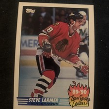 1990-91 Topps - Team Scoring Leaders Steve Larmer #1