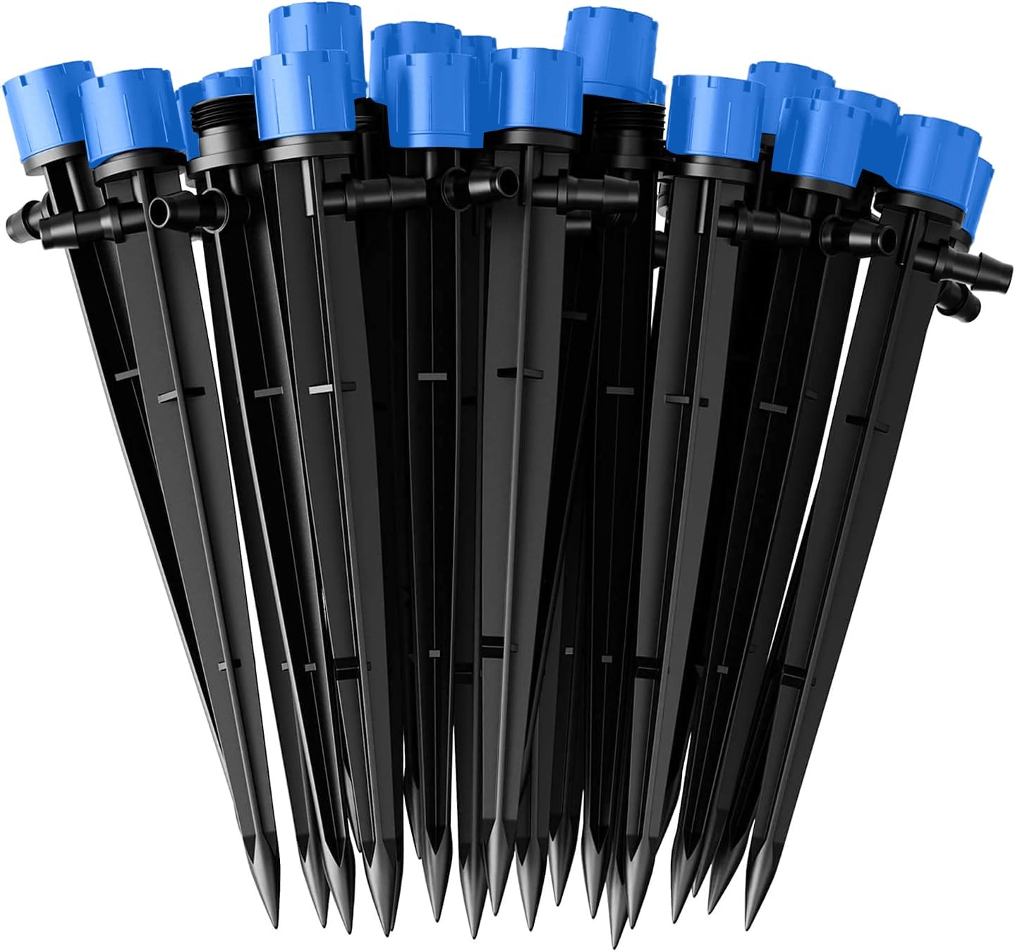 KAHEIGN 60Pcs Water Irrigation Drippers, 8 Holes Adjustable Drip Emitters...