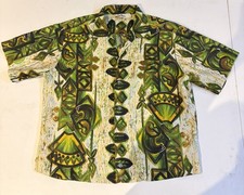 VTG 1960s Reef Hawaiian Shirt Cotton Island Shirt Size Small to Medium Men  s