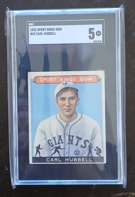 1933 Sport Kings - #42 Carl Hubbell - SGC 5