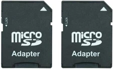 Lot of 2 Universal Micro SD Adapter to SD HC SDHC Memory Card Reader Adapter
