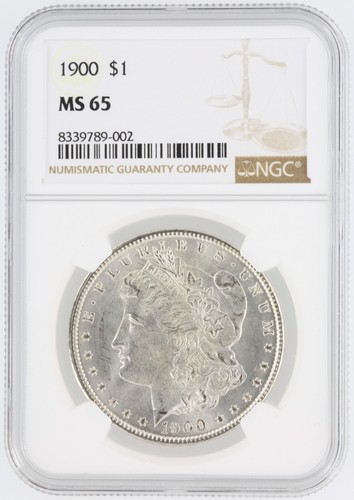 1900 Morgan Silver Dollar NGC MS65 S$1 Philadelphia Minted No Reserve