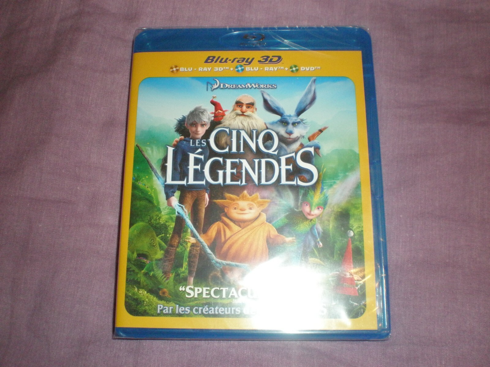 les cinq légendes blu ray 3D + blu ray + dvd neuf sous blister