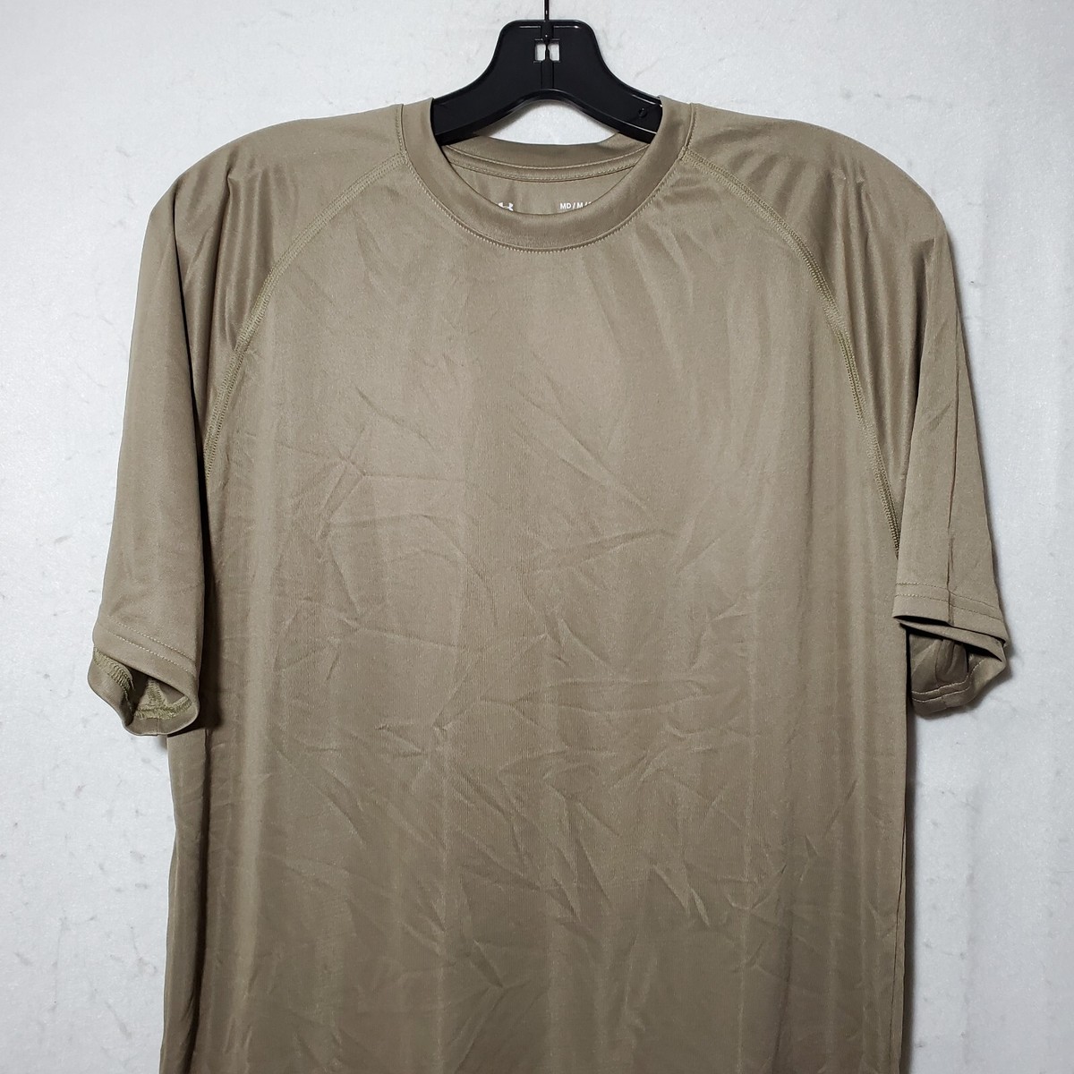 Under Armour Shirt Men's Medium Short Sleeve Brown Tactical Military  Lightweight