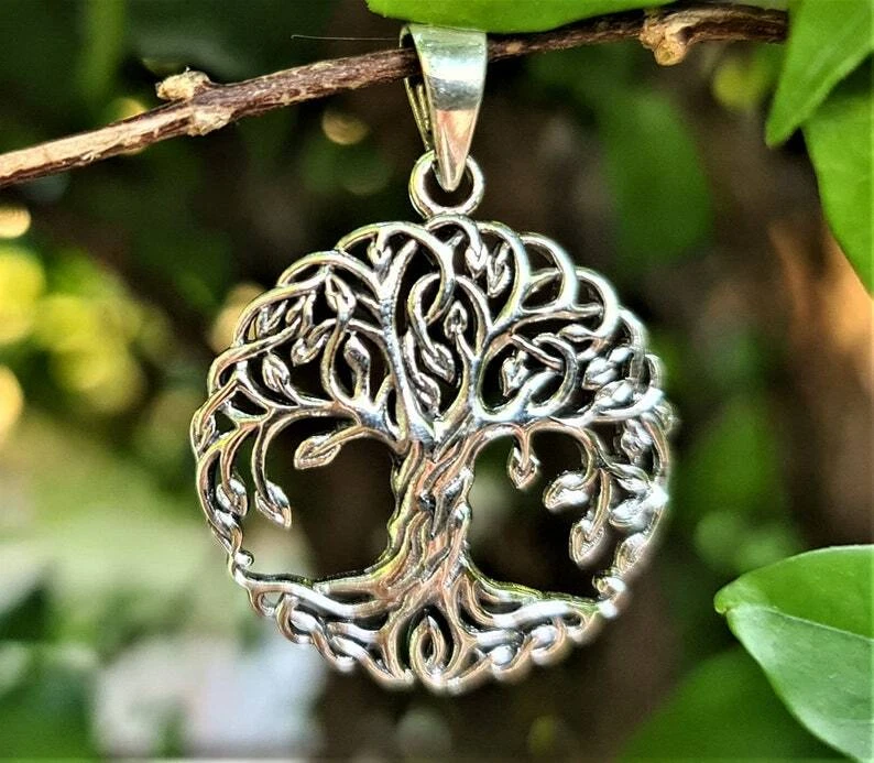 Tree of Life Pendant STERLING SILVER 925 Yggdrasil Norse Sacred